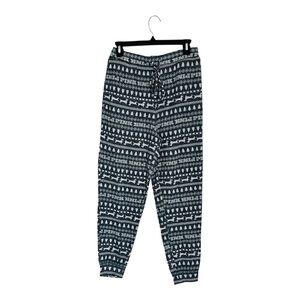 PINK Victoria's Secret Green and White Patterned Sleepwear